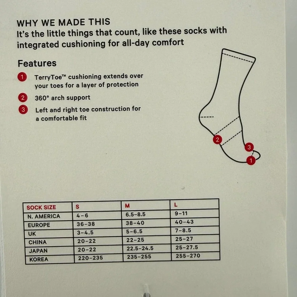 Lululemon Daily Essentials Ribbed Crew Socks Tennis Navy White‎ Green Stripes M